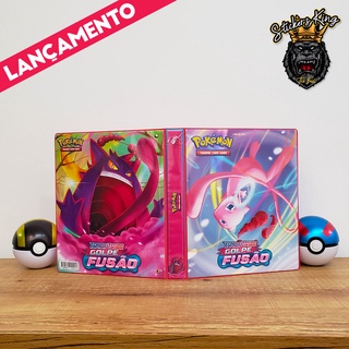 Álbum Pasta Tipo Fichário Pokémon - Golpe Fusão em Promoção na