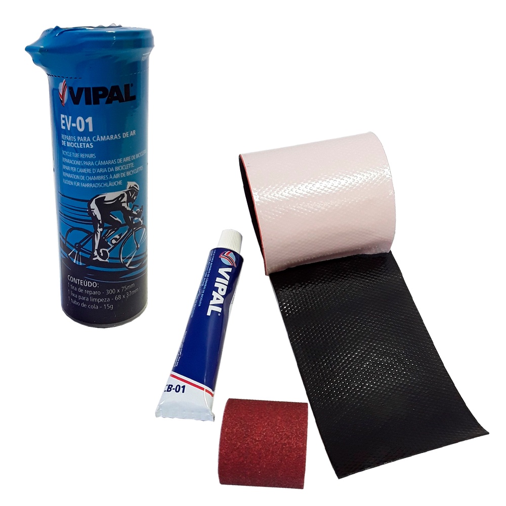Kit Remendo Reparo Em Camaras De Ar Para Bicicletas Vipal | Shopee Brasil