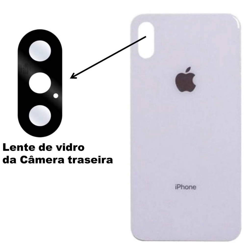 Lente Iphone X Branco - Lente Iphone X - APPLE