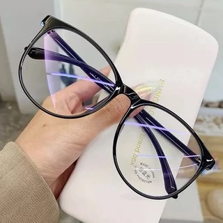 Óculos Anti Luz Azul Transparente Delicado Moda Preto K2985