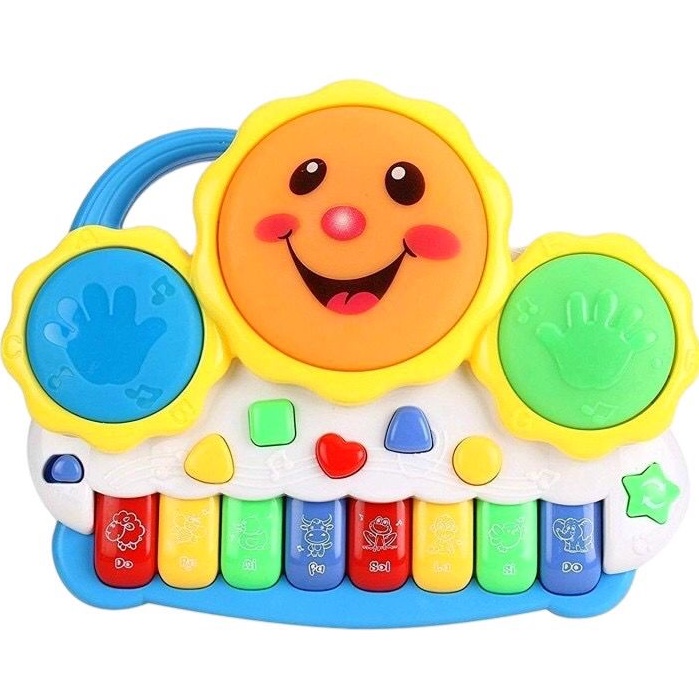 Teclado Piano Musical Bebê Brinquedo Infantil Drum Divertido