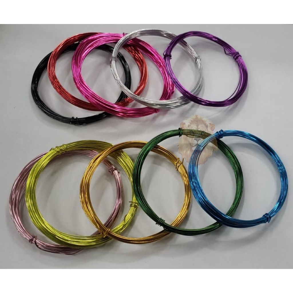 Arame Colorido Artesanato 0,7mm - 5 Metros | Shopee Brasil