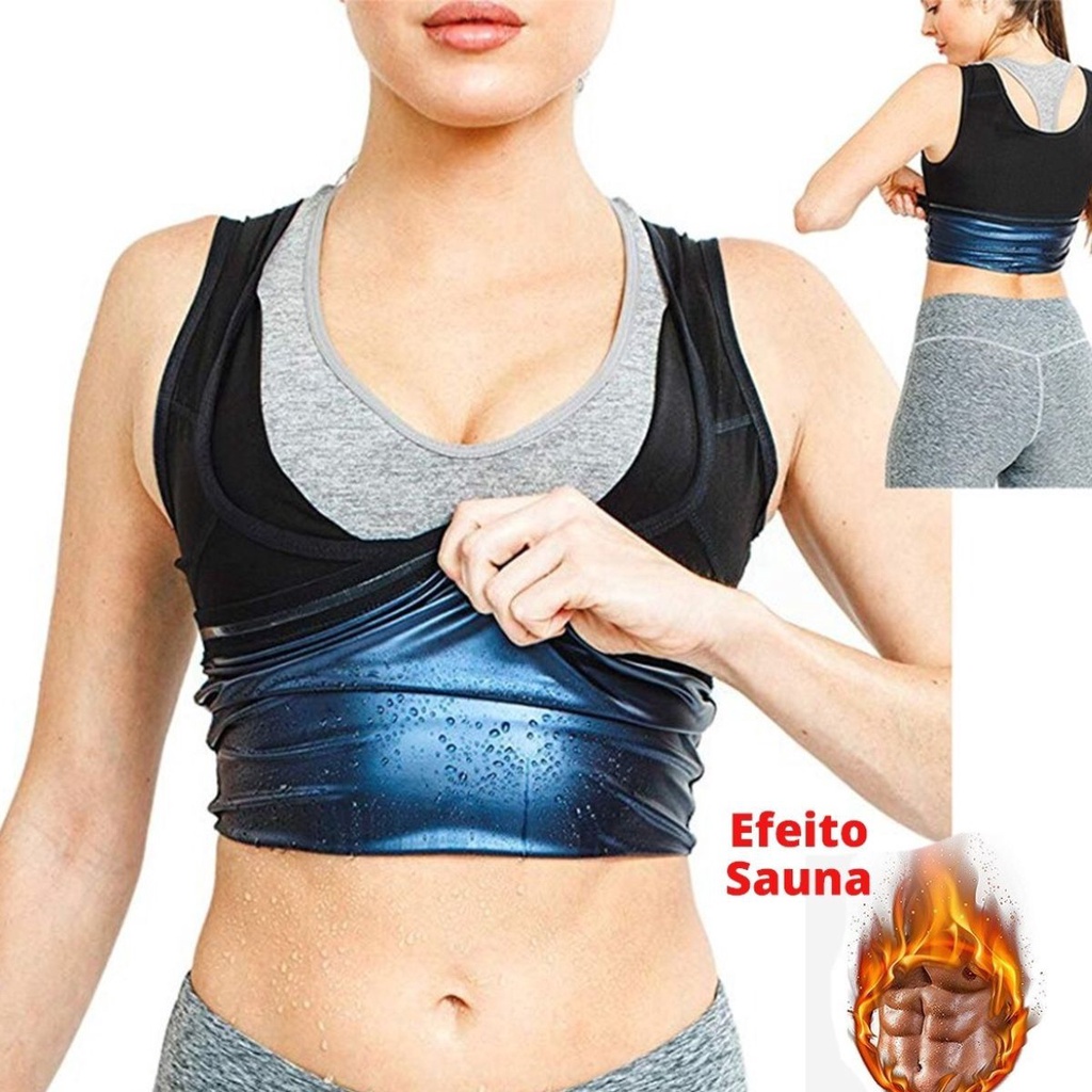 Regata Cinta Modeladora Feminina Efeito Sauna Sweat Shaper