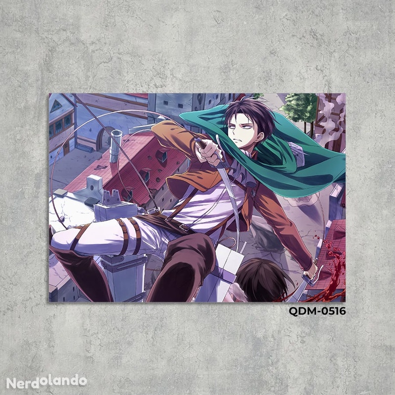 Placa decorativa Attack on Titan 4 Temporada - MDF