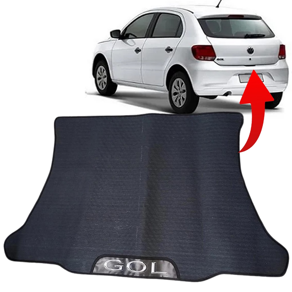 TAPETE PORTA MALAS EMBORRACHADO GOL G5 GV 09 10 11 12 13 | Shopee Brasil