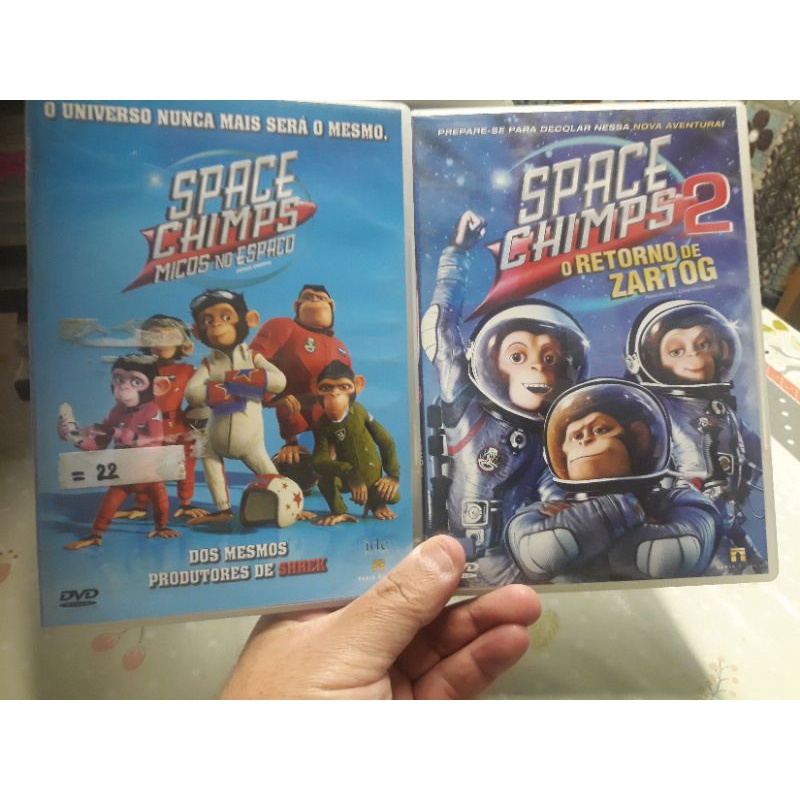 DVD 2 FILMES: SPACE CHIMPS MICOS NO ESPAÇO + O RETORNO DE ZARTOG