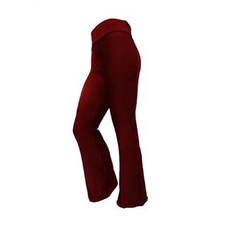 Calça Plus Size Flare Bailarina Yoga Pants Preta Com Cintura Alta