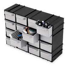 Organizador Multiuso Empilhavel Modular Mini Caixa 16 Gavetas Gaveteiro - 7001