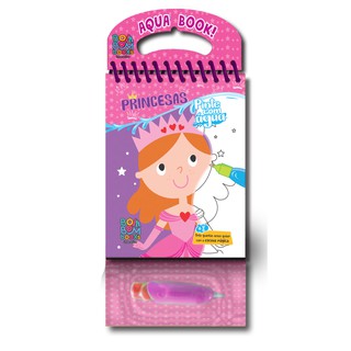 Aquabook Princesas Pinta Com Água Livro Capa Mole Infantil Boom
