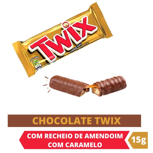 Chocolate Twix Caramelo 15g