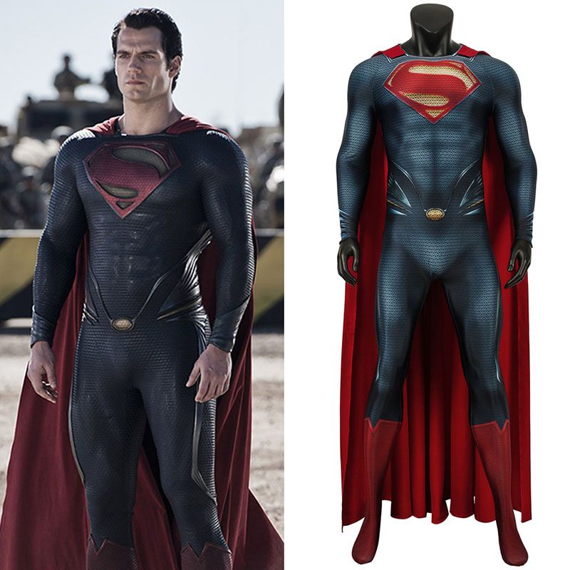 De Homem Super-De Aço Cosplay Clark Kent Traje De Fato De Salto Zentai