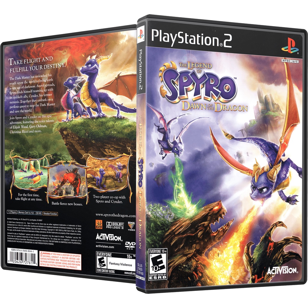 Jogo Legend of Spyro Dawn Dragon PS2
