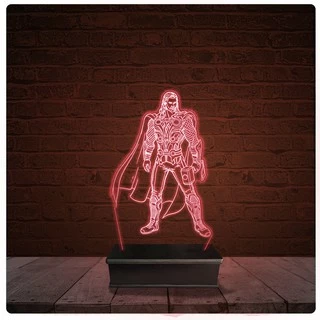 Abajur Luminária Acrílico Led - Thor Vingadores Marvel 10