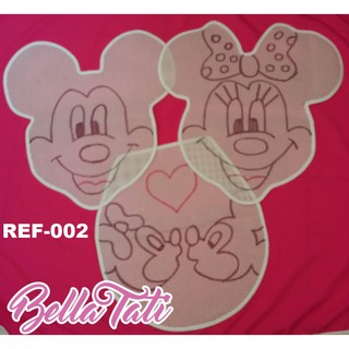 Talagarça Desenhada Jogo de Banheiro - Mickey Love