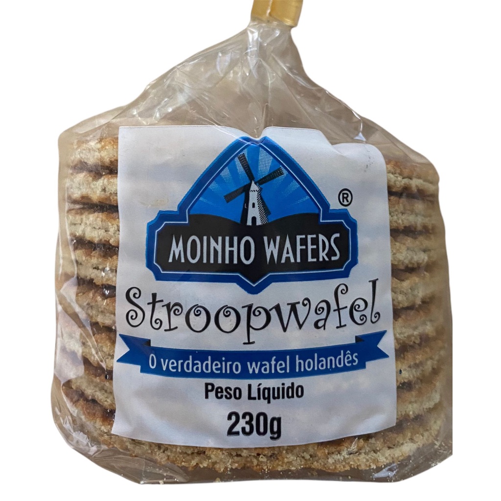 Biscoito Stroopwafel 230g - Moinho Wafers