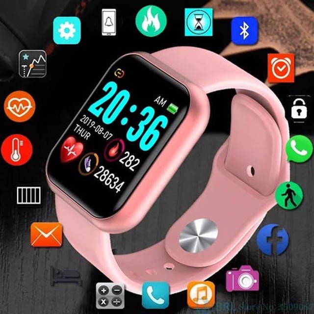 Smart Watch Y68 D20 - Relógio Inteligente - Rosa