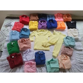lote kit 3 Conjuntos pijama Blusa e Calça Bebê Criança 1 a 2 anos Ribana macia e confortável quentinha