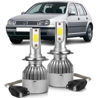 Lampadas Golf 1999 2000 2001 Até 2014 Super Led Farol Baixo