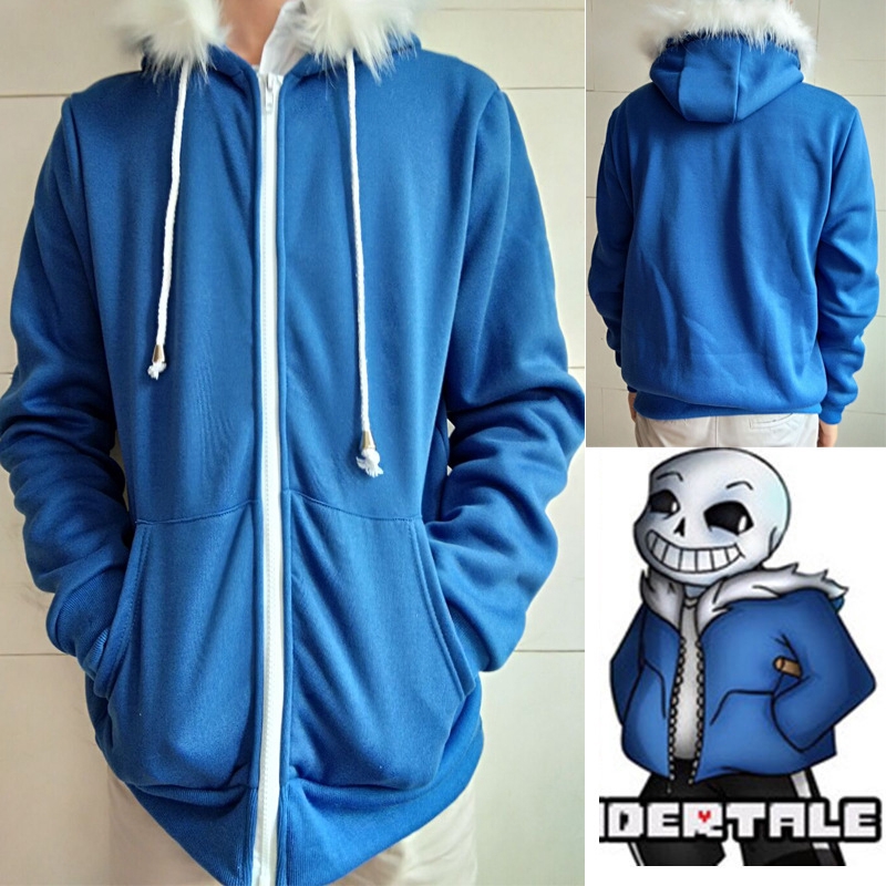 Moletom Aberto Zíper Capuz - Undertale - Sans