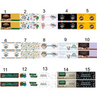 30 Estampas Impressas Prontas Sublimação Canecas Professores Kit 2