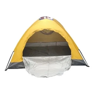 Barraca Camping 4 Pessoas Acampamento Praia amarelo/azul em Oferta na Shopee