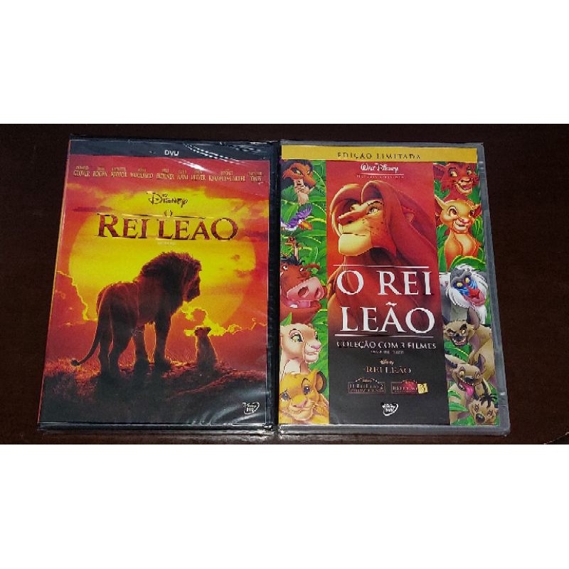 BOX DVD quadrilogia o rei leao colecao completa dublado 4 dvds | Shopee ...