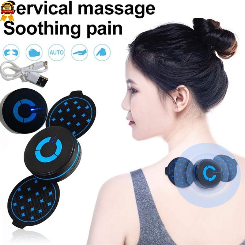 Mini Massageador Elétrico Recarregável Para Alívio De Dor Muscular