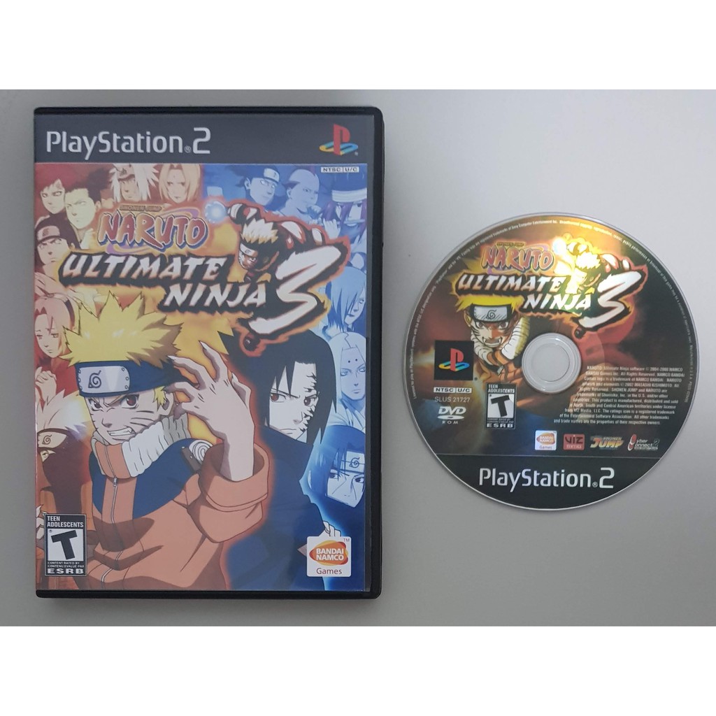 Naruto Ultimate Ninja Manual & Cover (NTSC) (PS2) : Bandai Namco