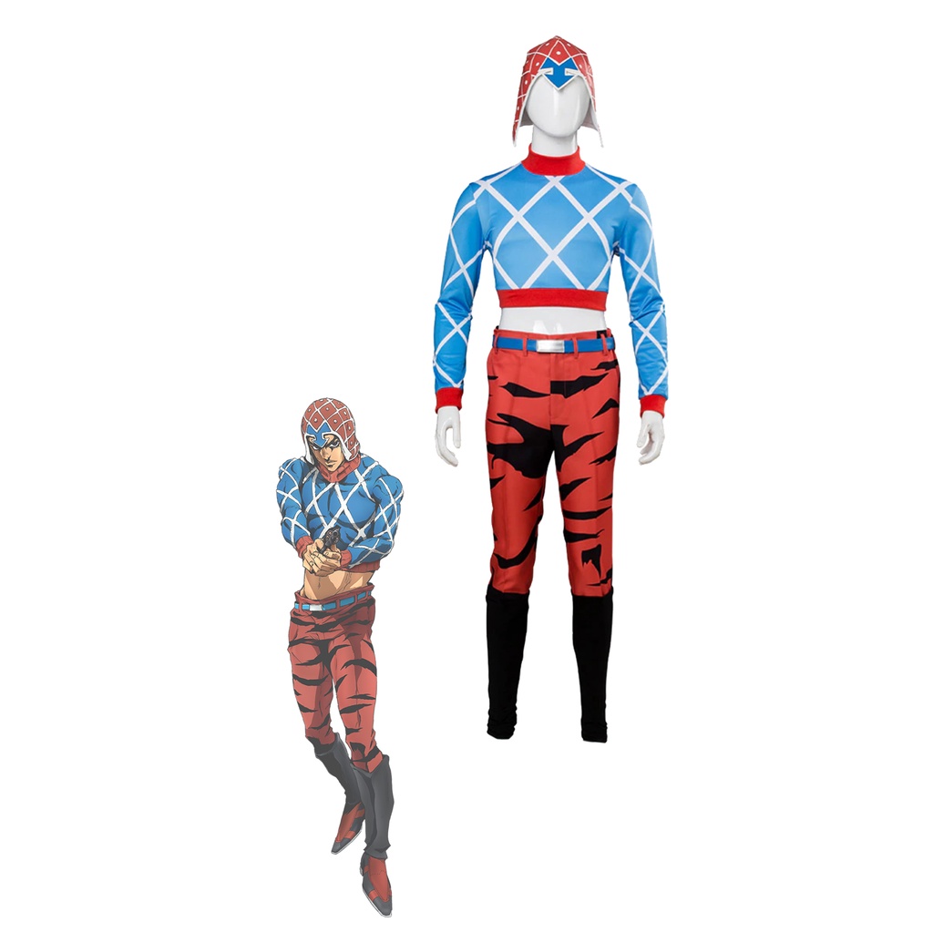 Cosplay Guido Mista Fantasia Adulto JoJo Bizarre Adventure