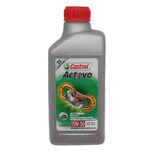 Óleo Castrol 15w50 4t Actevo Actibond Semissintético 1 L