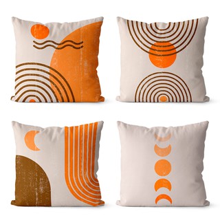 Kit 4 capas para almofadas decorativa fase lua