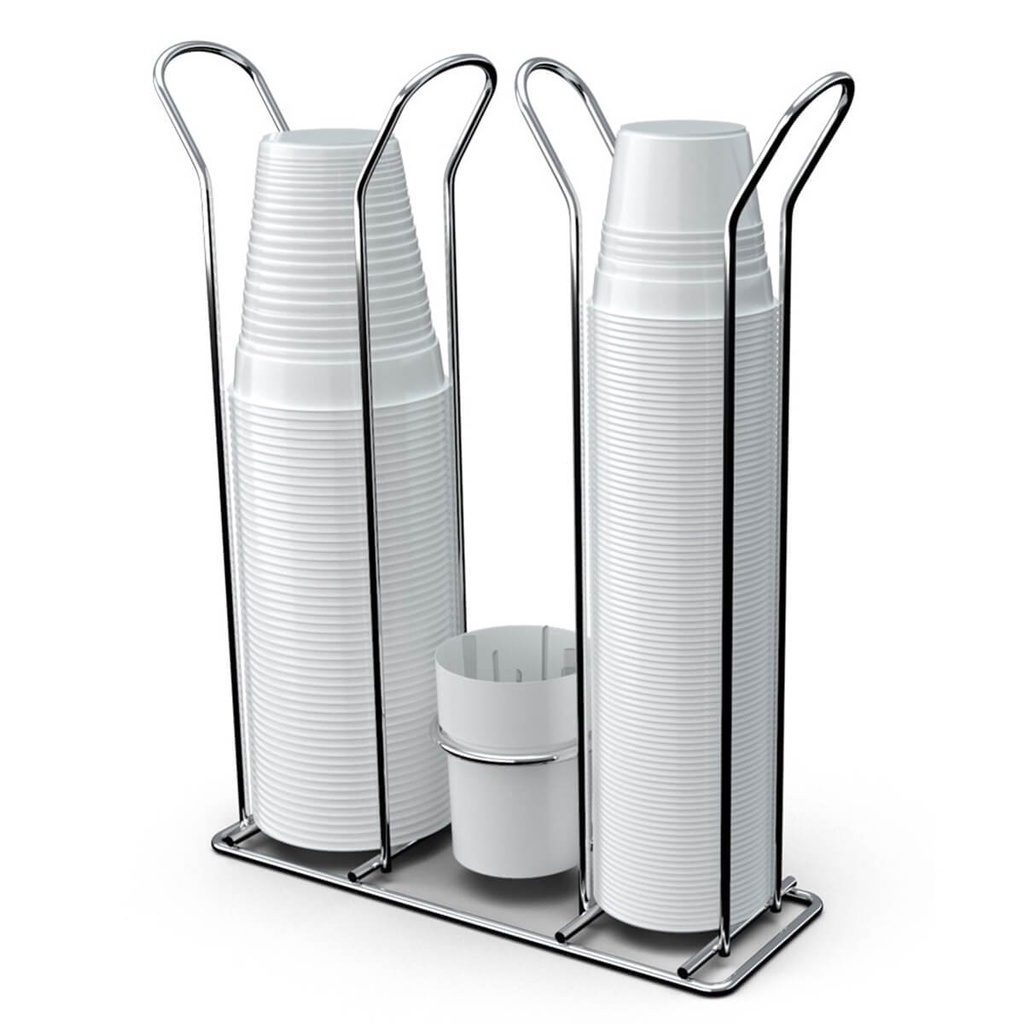 Suporte Para Copos Descartáveis 80/200 Porta Copos De Mesa 1459 Branco ...