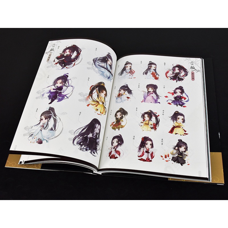 Anime oficial mo dao zu shi animação arte livro definições de personagens  ilustrações originais pinturas obras