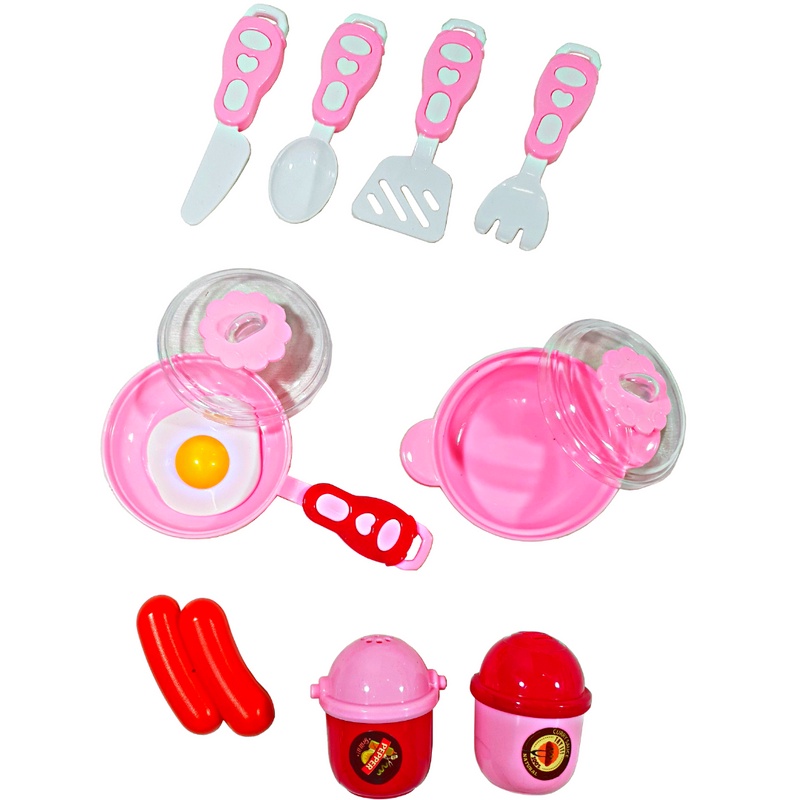 Kit Cozinha Infantil Jogo de Panelinhas Comidinha e Acessórios Brinquedo  Menina