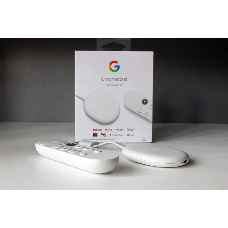 Chromecast With Google Tv 4k Original C/ Controle Remoto Branco