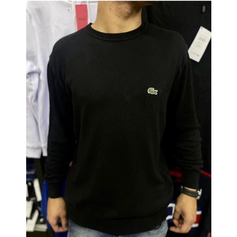 Sueter best sale lacoste preto