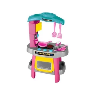 Cozinha Infantil Beauty Chef Rosa Faz de Conta - Maral