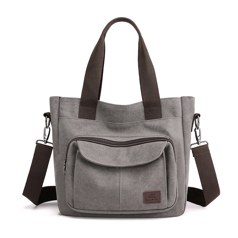 Bolsa De Lona Feminina Ombro Grande Capacidade Casual Mensageiro ...
