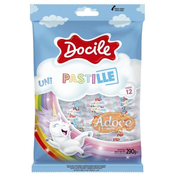 Pastilha De Frutas Pastille Mini 12 Unicórnio Docile 290g | Shopee Brasil