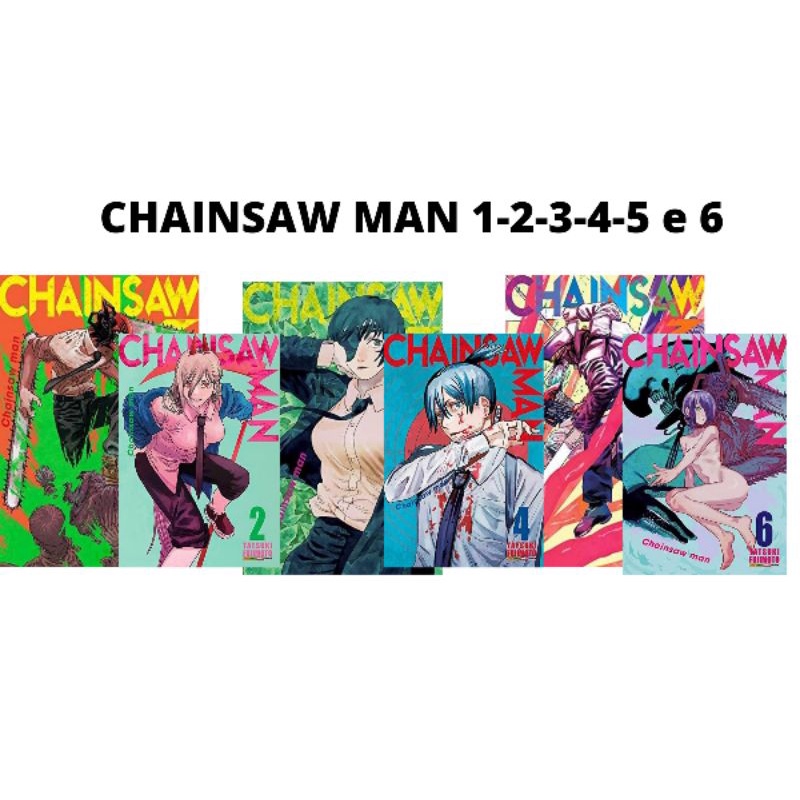 Kit Mangá Chainsaw Man Volume 1 Ao 4 Lacrado Panini