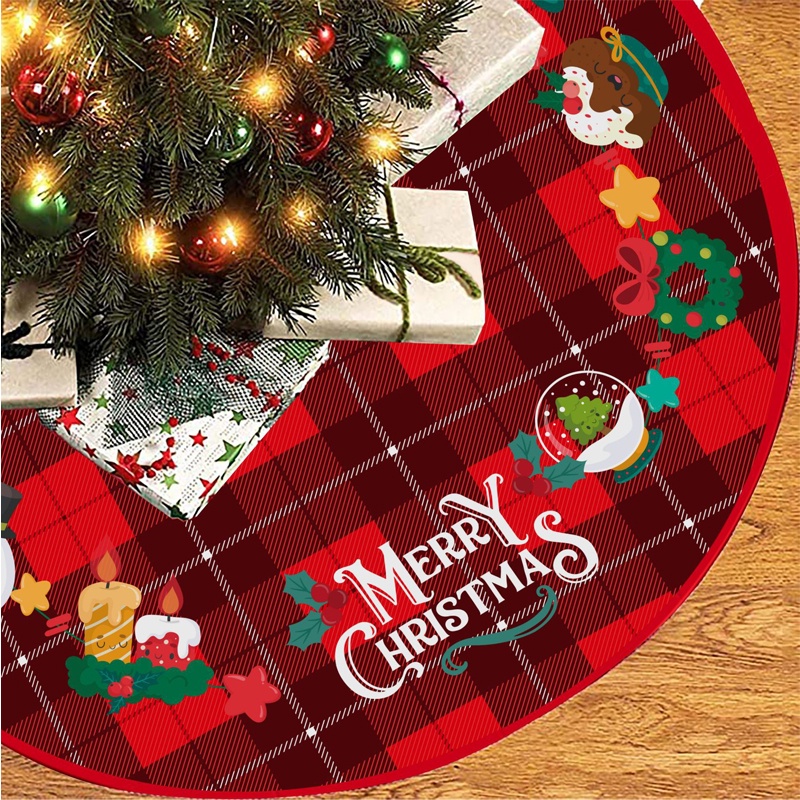 Tapete Para Saia Da Árvore De Natal/Decoração Ornamentos De Festa Em Casa/De Alce Branca