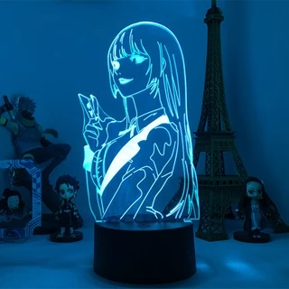 Anime Lamp Yumeko Jabami From Kakegurui Compulsive Figure Lâmpada Led Noturna Jagermeister