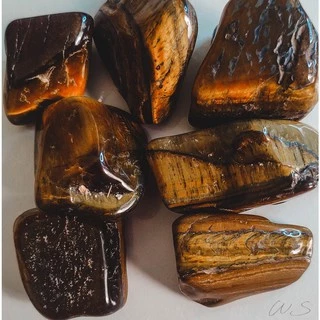 Olho de Tigre Pedra Rolada Cristal Natural Cristais Esotéricos Unidade