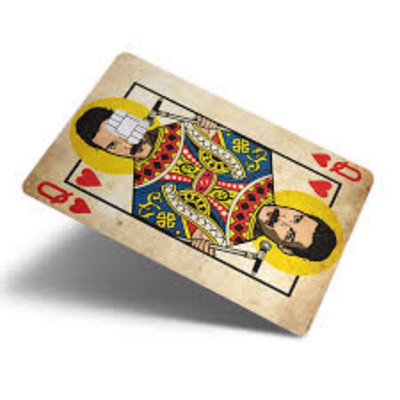 Adesivo de cartão de credito personalizado Baralho.