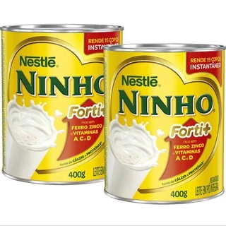 Kit 2 Latas Leite Ninho Integral Nestlé 380g