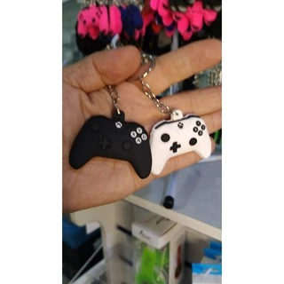 2 Chaveiros Controle Xbox Branco E Preto