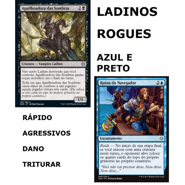 Deck de Ladinos 3 Triturar Mill Rogues Aggro Dimir Magic the Gathering