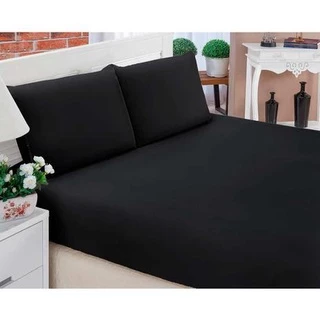 Jogo de Cama Queen Lençol Queen Padrão 3 Peças 170 Fios Com Elástico - Varias Cores
