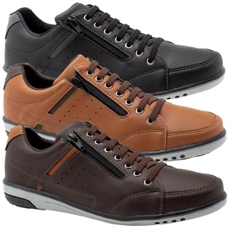 Kit 3 Pares De Sapatenis Masculino De Elastico Confortavel 750 A1