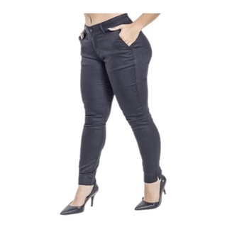 Calça Feminina Moom Elástico na Cintura com Bolso Faca e Botões Color  Fúcsia - T701